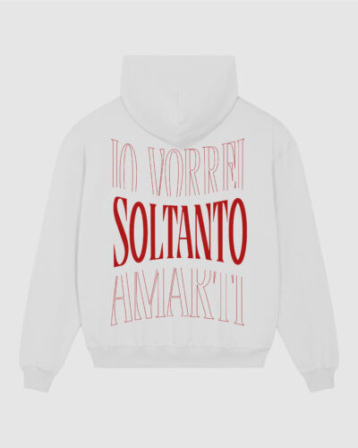 Felpa "IO VORREI SOLTANTO AMARTI"